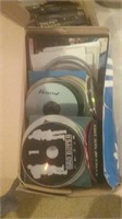 Shoe box of DVDs no cases