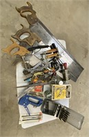Selection of Saws, Drill bits, Guiding Attachment