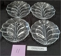 95 - LOT OF 4 ORREFORS PLATES (11)