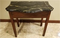 End Table w/ Black Marble Top