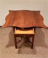 Mahogany Drop Leaf Table w/ Drawer B