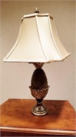 Universal Lamps Brushed Metal Pineapple Table Lamp