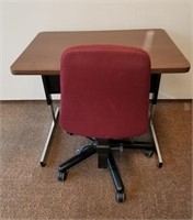Virco Table w/ Adjustable Legs & Chair