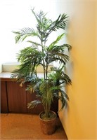 Faux Potted Palm Tree