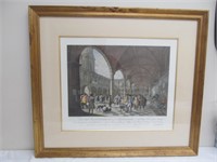 Art, Inside Royal Exchange London engraving