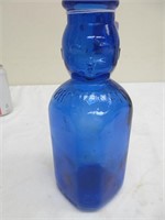 Baby Top cobalt blue milk bottle