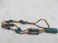 Vintage 29" homemade necklace, see description