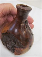 Interesting wooden vase