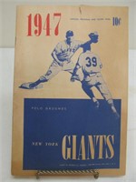 1947 New York Giants program