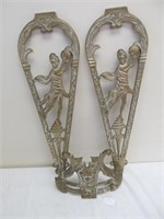 Heavy brass decorative pieces