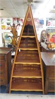 AMERICAN TRADERS TRADITIONAL CANOE BOOKCASE