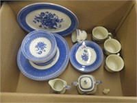 31PC QUEEN'S BLUE AND WHITE "OUT OF THE BLUE"