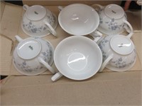 6PC ROSENTHAL SOUP CUPS WITH ORIGINAL BOX