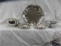 4PC SELECTION OF SILVERPLATE BOWLS AND PLATTER