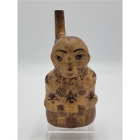 A Very Fine Pre Colombian Pottery Figural Vessel