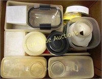 Box of Tupperware & More