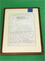 Hand Written New York and Cuba Mail Steamship Co