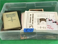 Large Lot of Assorted Sheet Music & Hymn books