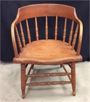 Sturdy Vintage Wood Office Chair