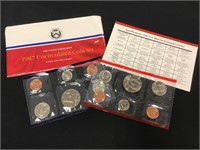 1987 Uncirculated Coin Set, P&D
