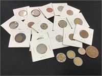 21 Foreign Coins