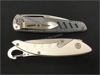 2 Fury Pocket Knives with Clips