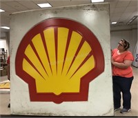 LARGE Shell Gas Station Dealer Sign