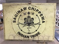 Large Saginaw Chippewa Indian Tribe Sign