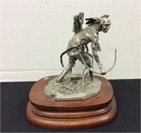 "Iroquois Warfare” Pewter Figurine