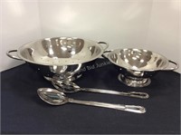 Two Colanders & Serving Spoons