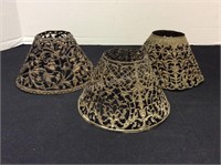 Intricate Old Metal Lamp Shades