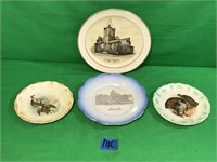 4 Assorted Display Plates
