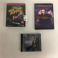 3 PCS ASSORTED DVDS