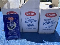 GROUP OF 3 BOXES PAINT KRYLON PAINT REMOVER WIPES
