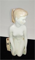 Budapest Aquincum 8"  porcelain lady figurine