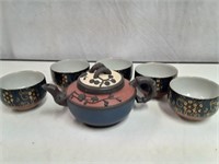 Yi Xing Teapot and Cups
