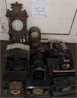 Lot of clocks - mostly mantle, all as is