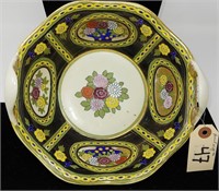 Hand-painted Nippon bowl 9.5 in.