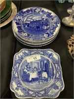 6 Wedgwood, Staffordshire Plates.