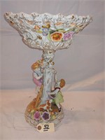 Vintage 2-pc German Republic porcelain bowl &