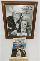 Roy Rogers & Dale Evans signed photo with book