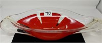 19" Art glass bowl