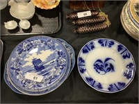 Flo-Blue, Staffordshire, Wedgwood Plates.