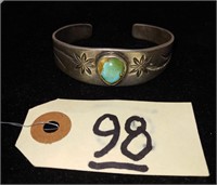 Vintage Silver Native American bracelet with