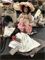 Suzanne Gibson Mother Goose, Miss Muffet Dolls.