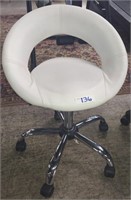 Modern-style chair on rollers