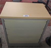 4-Drawer metal utility cabinet