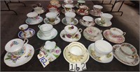 Nice lot of 23 Imported cup & saucer sets, mainly
