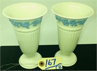 2 Wedgewood vases  6.5" each