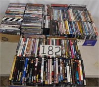 3 Large containers of DVDs, some new in box
